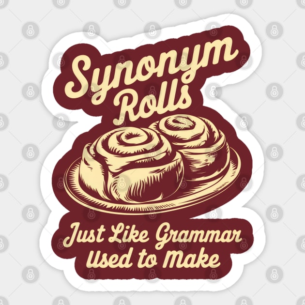 Synonym Rolls Sticker by Juna's Store